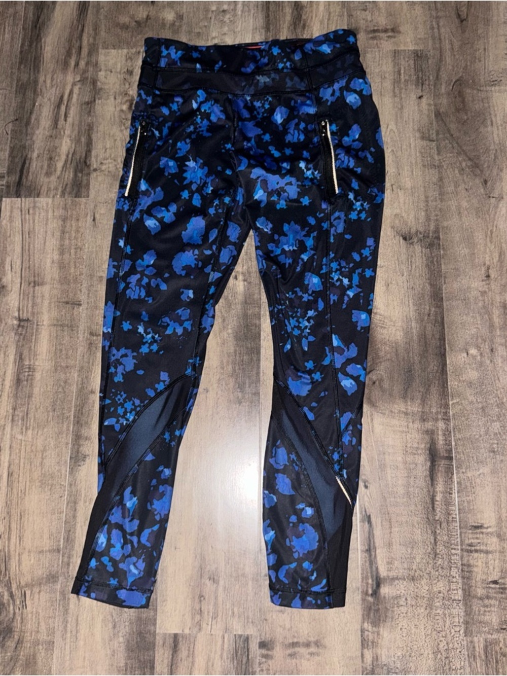Lululemon Fast and Free High Rise Tight Blue Camo Print 5 Pocket Sz 6 - Picture 9 of 15
